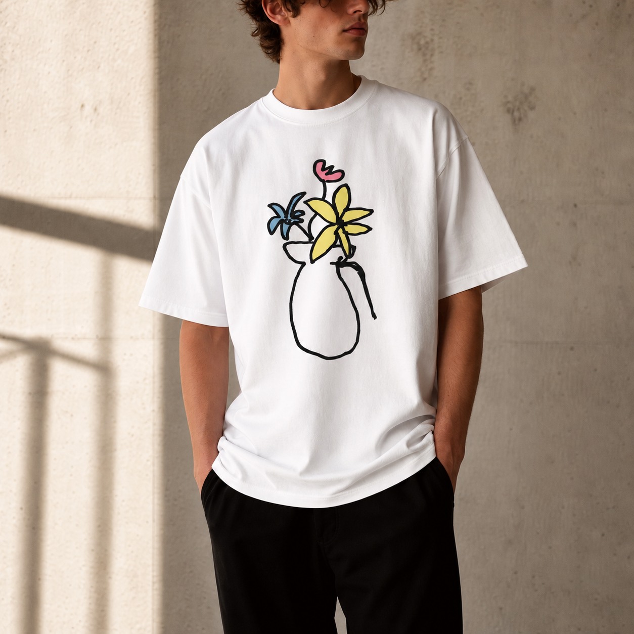 dom collective — night sketch tee model preview