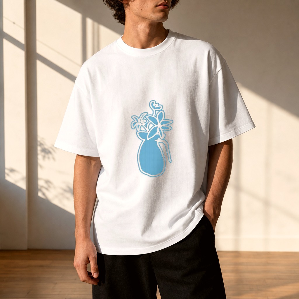 dom collective — basement tee model preview