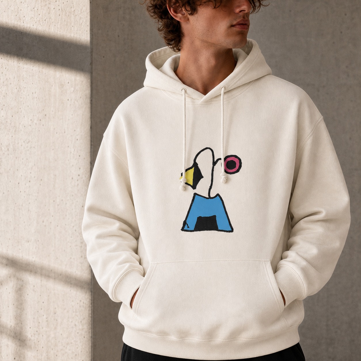 dom collective — signal hoodie model preview